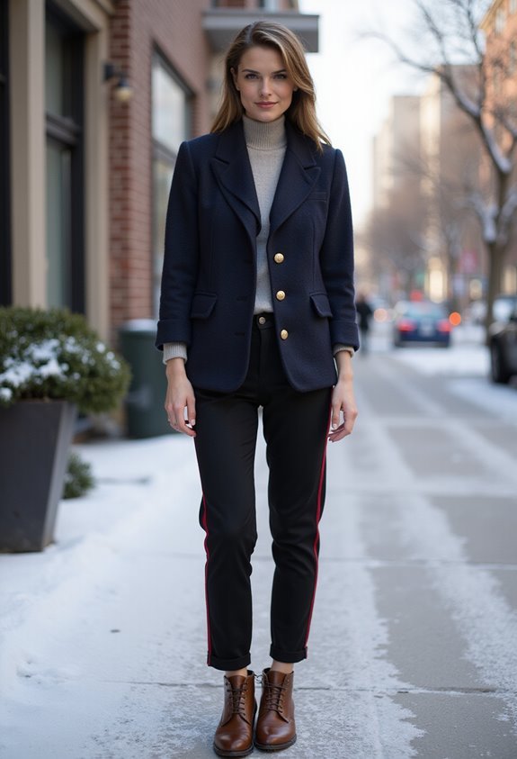 chic menswear inspired winter outfit