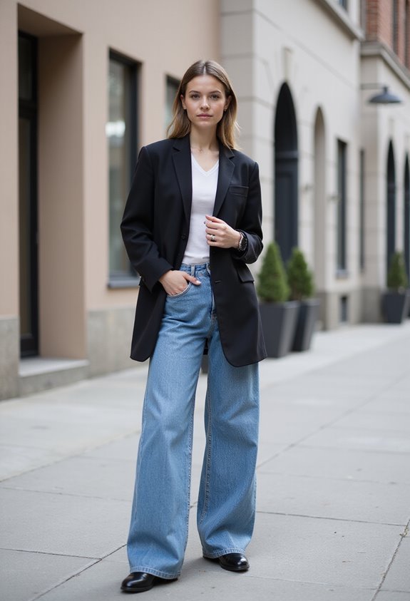 chic oversized blazer outfit