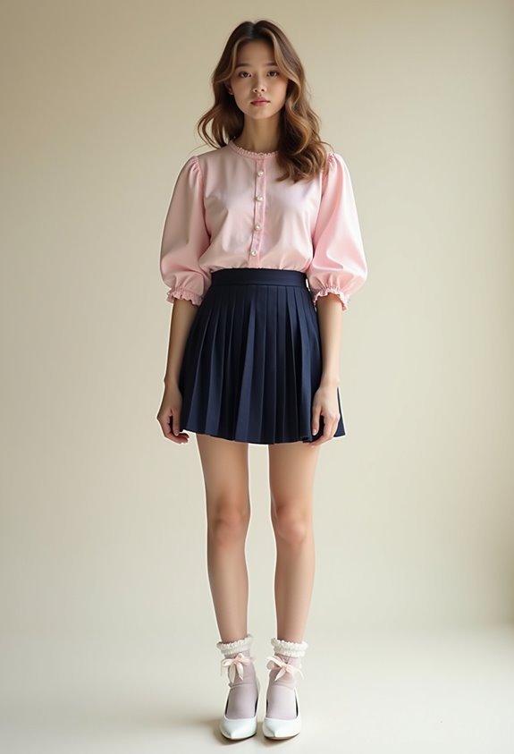 chic pastel ankle socks