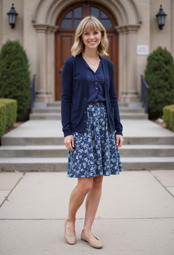 coordinated prints and colors