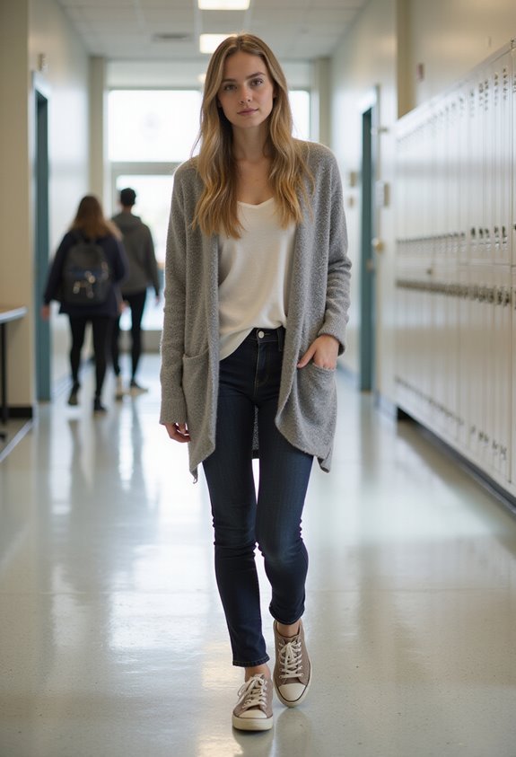 cozy cardigan fitted base