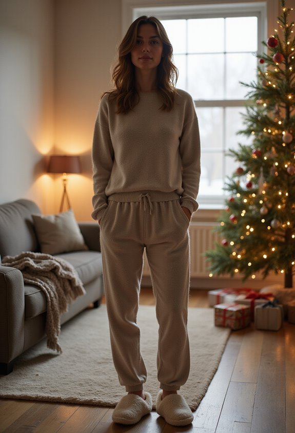 cozy cashmere christmas loungewear
