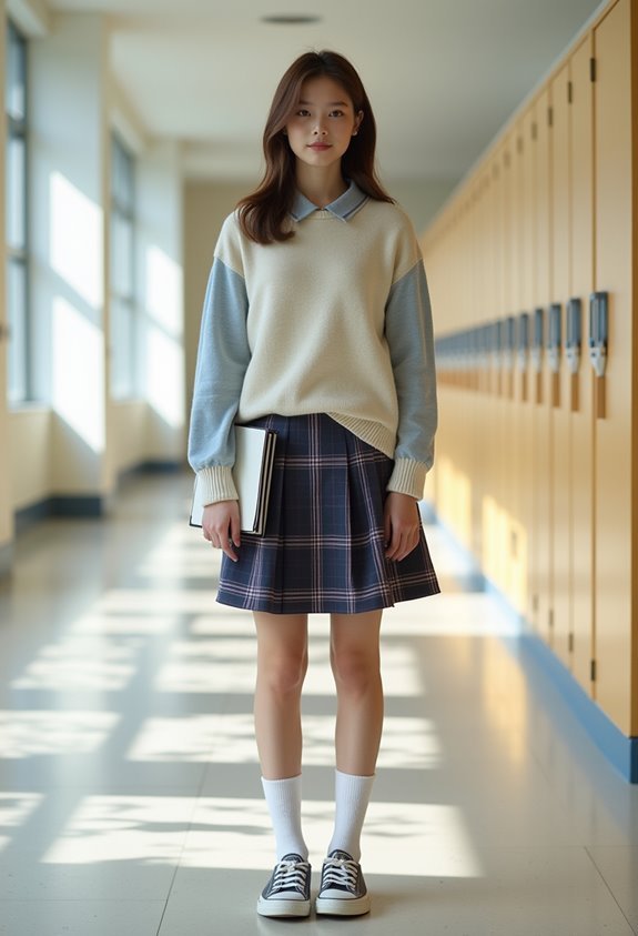 cozy collared sweater outfit
