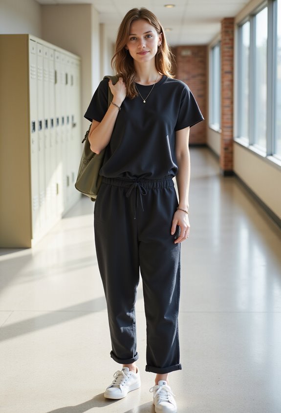 effortless jumpsuit school outfit
