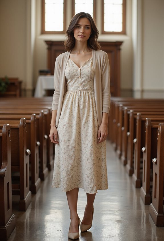 elegant floral midi dress