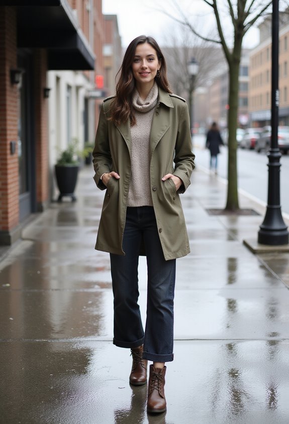 layered waterproof rain outfits