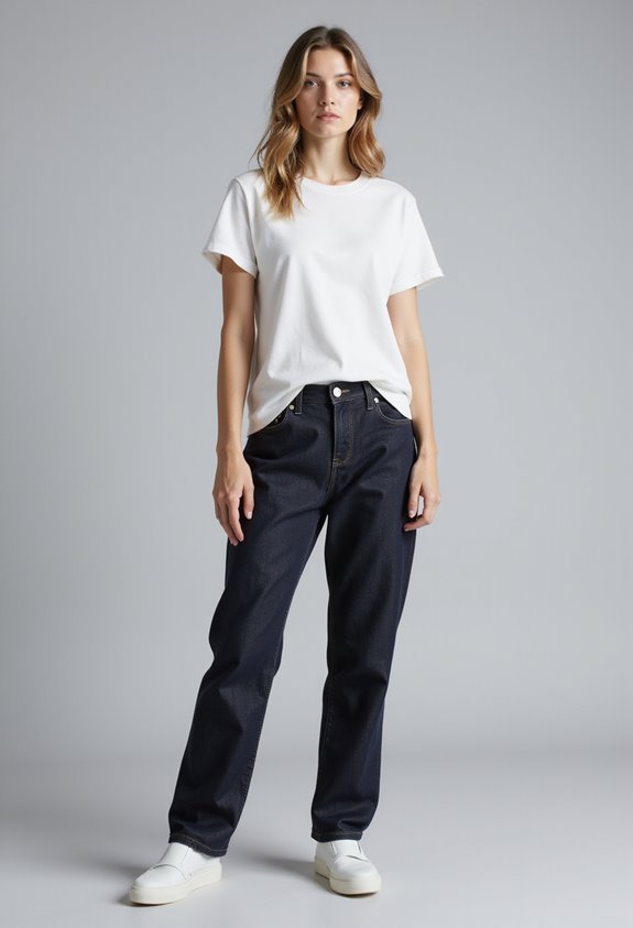 minimalist premium denim styling