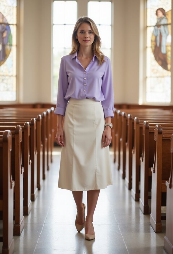 pastel easter sunday outfit