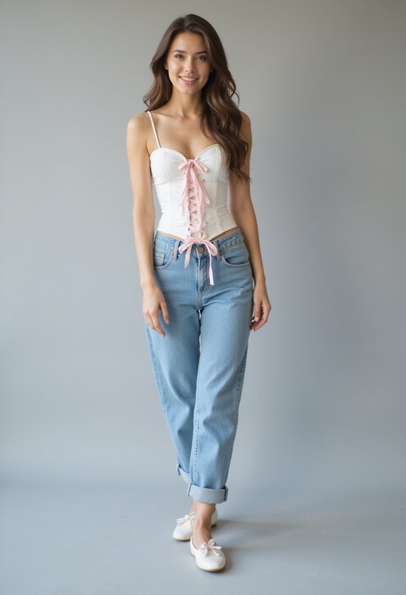 pastel ribbons casual chic
