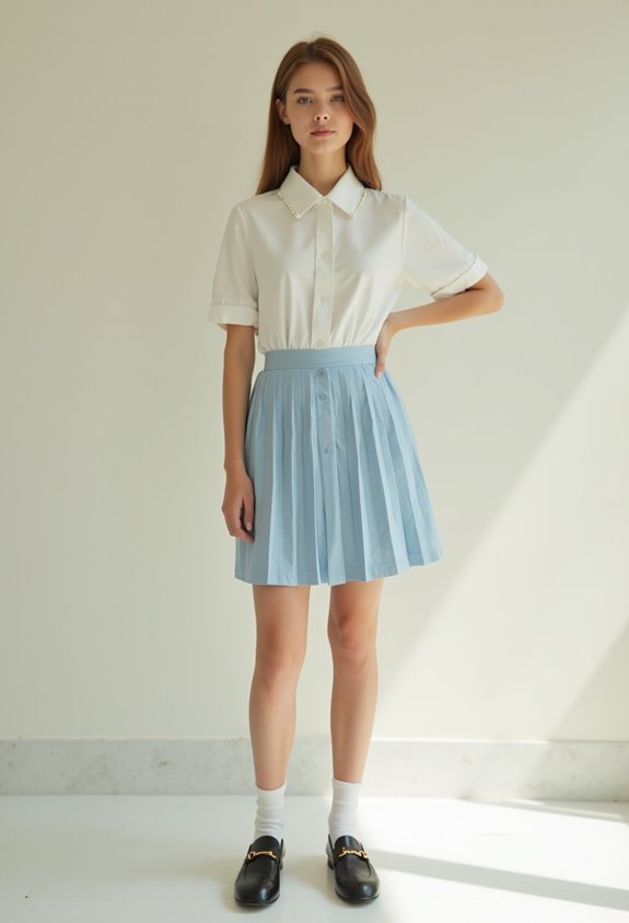 pearl embellished white blouse