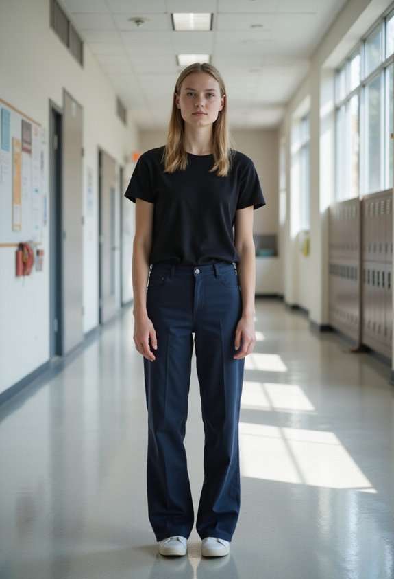 stylish wide leg outfit combination