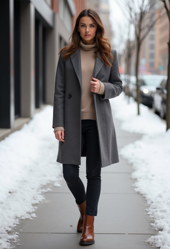 warm tailored winter outfit