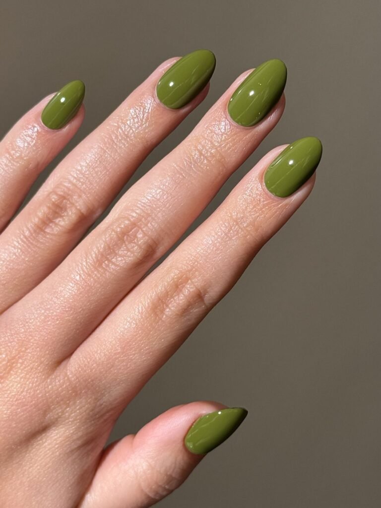 20 Olive Green Nails Perfect for Fall and Beyond