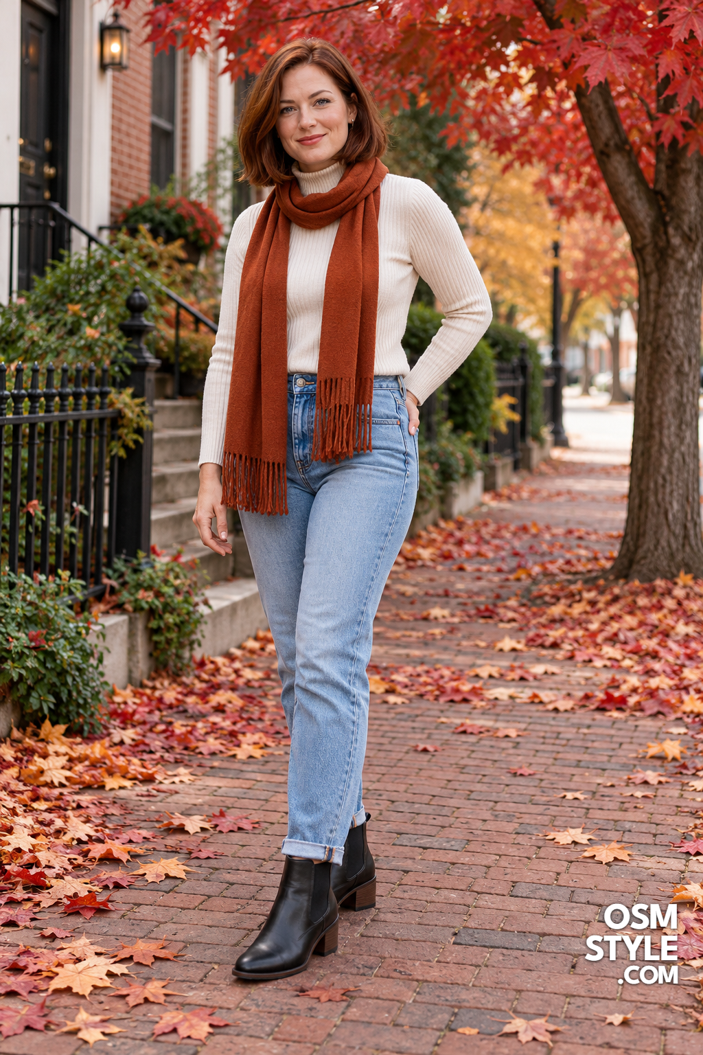 1. Black Chelsea Boots With Straight Jeans