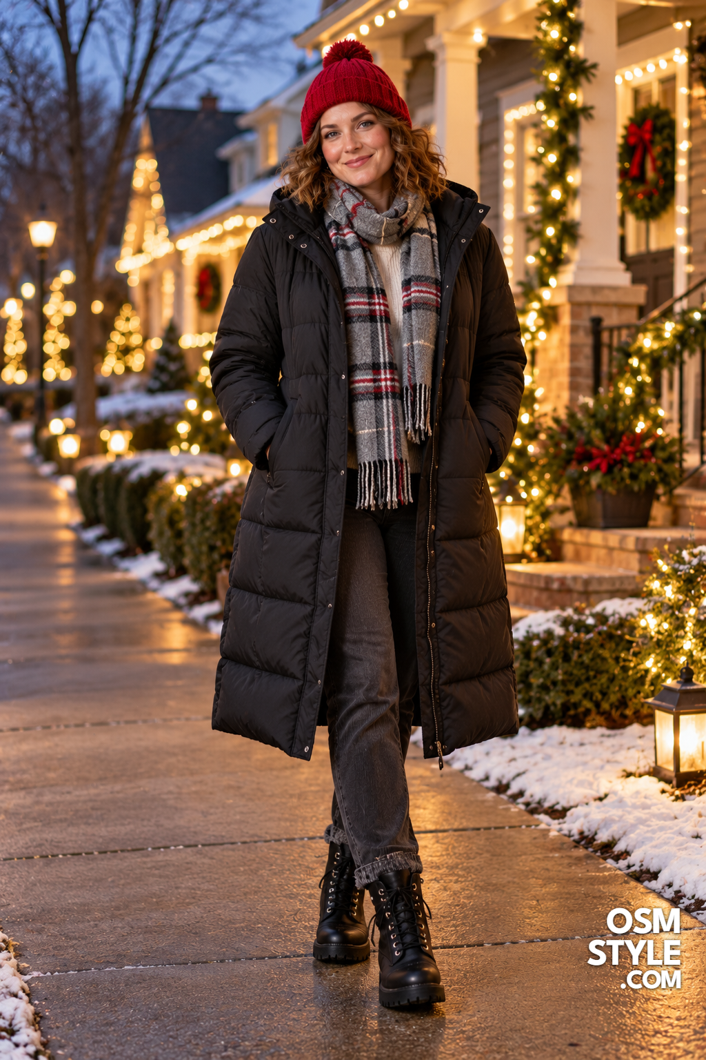 17. Long Quilted Coat For Christmas Light Walks
