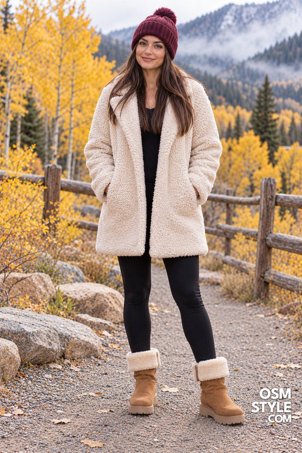 24. Shearling Lined Boots And A Teddy Coat