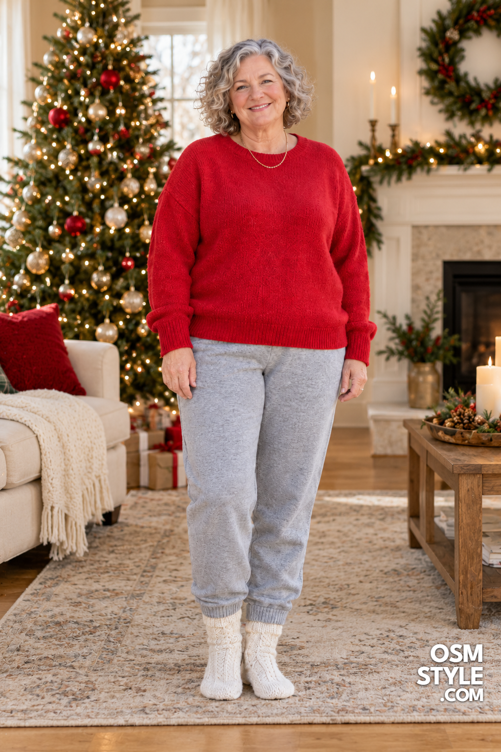 6. Christmas Morning Sweater and Joggers